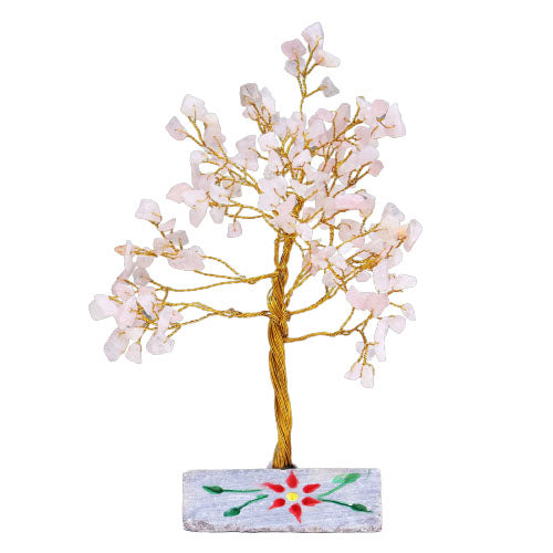 Rose Quartz Indian Gemstone Tree