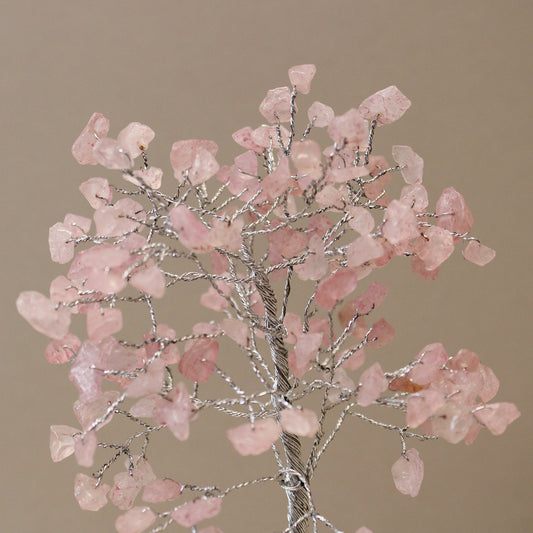 Rose Quartz Gemstone Tree With Organite Base