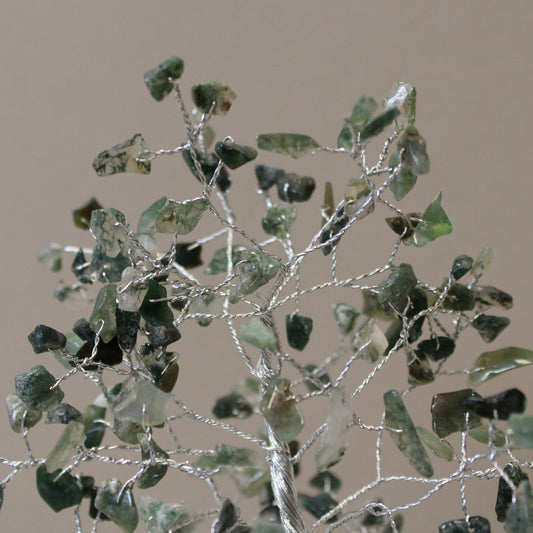 Moss Agate Gemstone Tree With Organite Base