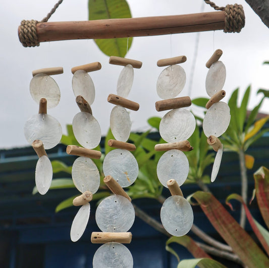 Pearl Effect Driftwood Wind Chimes