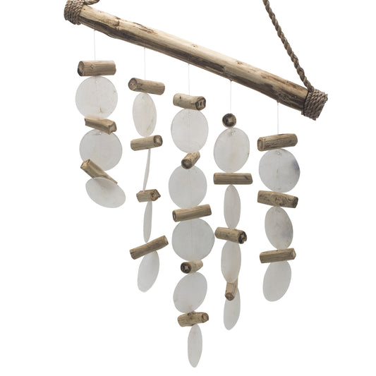 Pearl Effect Driftwood Wind Chimes