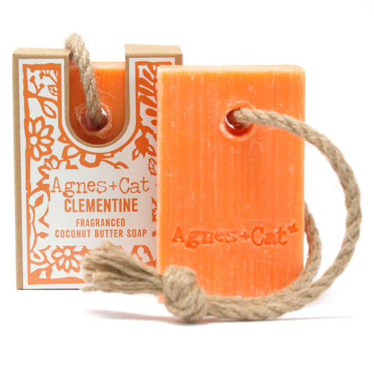 Agnes + Cat Soap On A Rope - Clementine