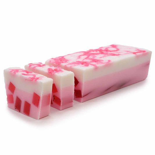 Raspberry Compote Vibrant Soap Slice