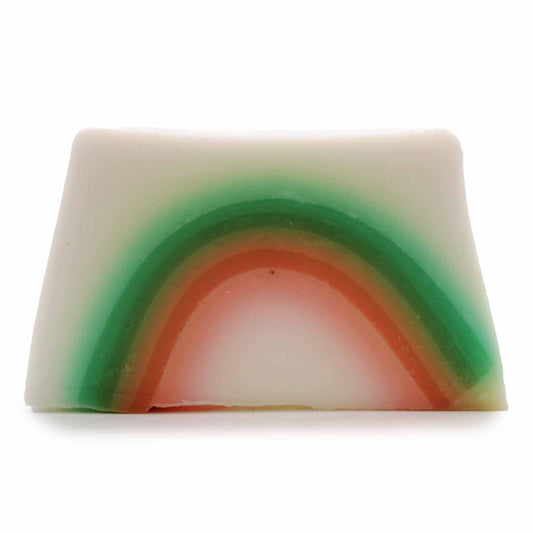 Rainbow Vibrant Soap Slice