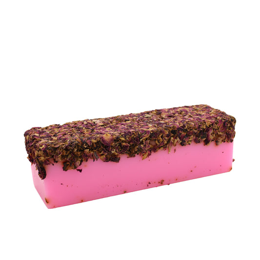Pink Rose Handcrafted Soap Slice
