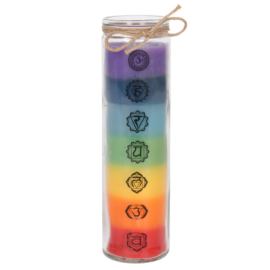 Rainbow Chakra Candle